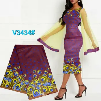 

african ankara fabric 100% cotton 6 yards/2019 real veritable java wax print for woman sewing/popular wax print fabrics!DF-4480