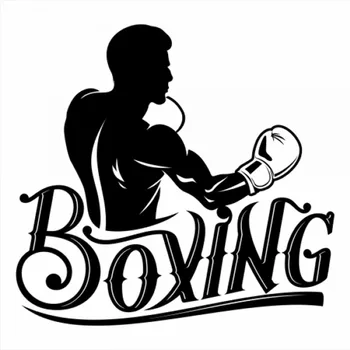 

18x18cm Handsome Young Male Boxer Boxing Sport Lover Car Sticker Decal Waterproof Mural Decal Accessories CL401