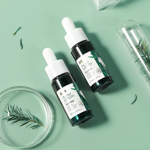 Green Tea Face Serum Oil-control Anti-Aging Shrink Pores Acne Treatment Whitening Moisturizing Tea Tree Essence Skin Care