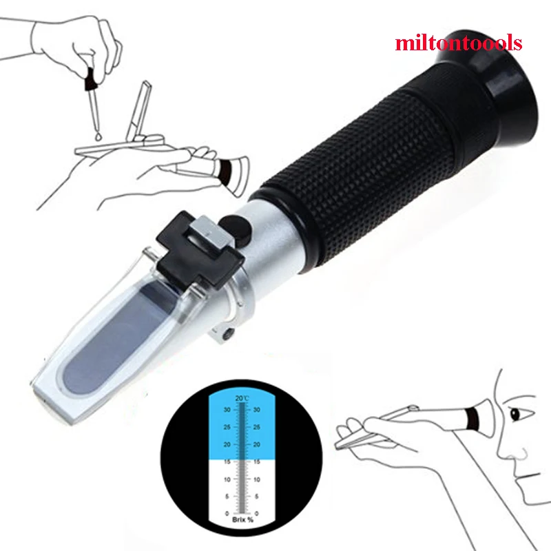 Handheld-Honey-Sugar-Brix-Refractometer-Saccharometer-Measuring-0-32-refratometro-ATC-Fruit-Sugar-Meter-With-The (5)