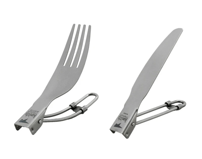 Keith открытый Титан складной ложка Spork нож кемпинг столовые приборы беспорядок Комплект Ti530234