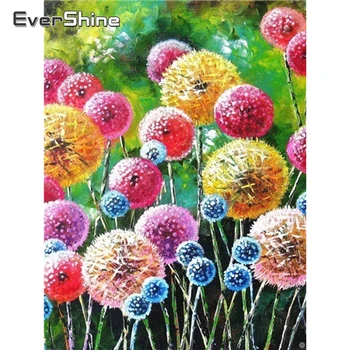 

Evershine Diamond Painting Full Square Drill Dandelion Cross Stitch Rhinestone Pictures Mosaic Embroidery Flowers Wall Stickers