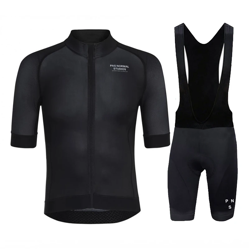 Conjunto de sudadera de ciclismo para hombre, camiseta de manga corta negra, ropa de ciclismo de montaña, Maillot de verano, 2020