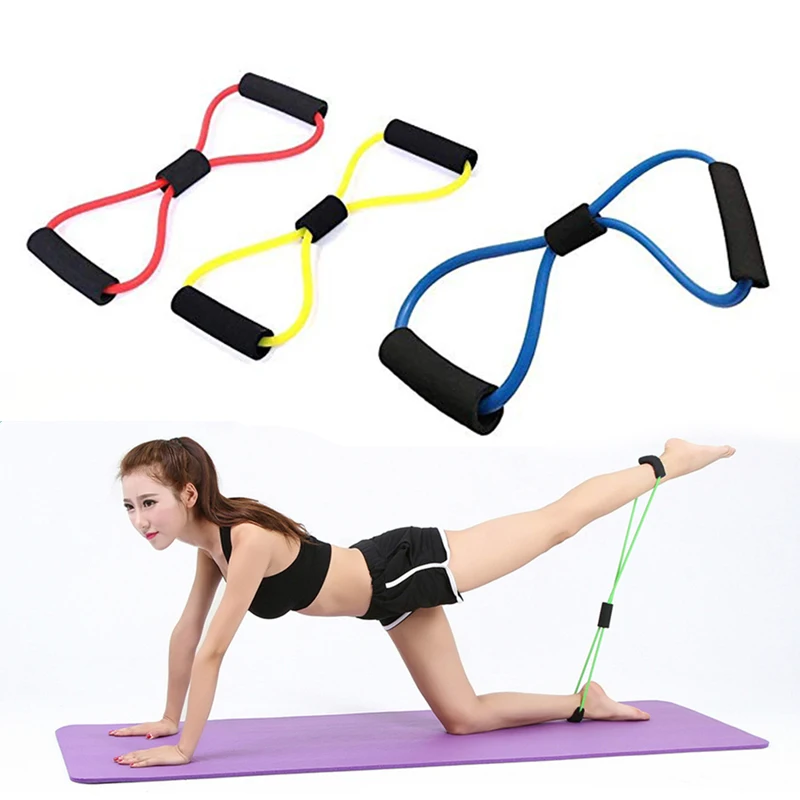 

Yoga Resistance Bands Elastic Band Sports Exercise Puller 8-Shaped Chest Expander Body Building Home Gym Fitness Equipment Hot