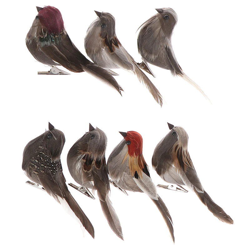 1PC Vivid Simulation Birds Artificia Birds Emulation Decoration Foam Vividly Feather Mini Tit Craft Bird Model Sparrow NEW