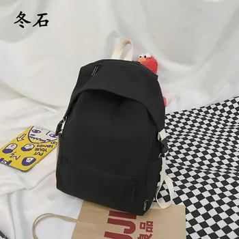 

Fashion Backpack Nylon Women Backpack Solid Color Backbag Mochilas Female School Backpack Teenage Female Mochilas