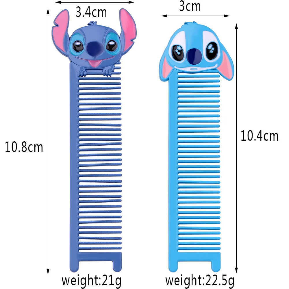 Мультяшный инопланетянин Лило стежок Экспрессия парикмахерская расческа портативная синяя эмаль для девочек парикмахерская расческа гребень для бороды рождественские подарки