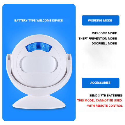In Five Llanguages Welcome To Sensor Entrance Shop Ding Dong Listing Commercial Infrared Greeter