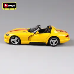 Bburago 1:18 Dodge VIPER RT модель автомобиля из сплава Игрушечная машина украшение коллекционный подарок игрушка Литье под давлением модель игрушка