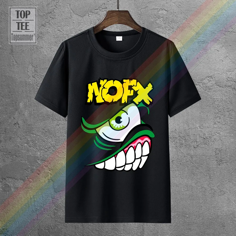 

New Fashion Casual Cotton Short-Sleeve New Popular Nofx Pump Up The Valuum Men'S Black T-Shirt Size S 3Xl