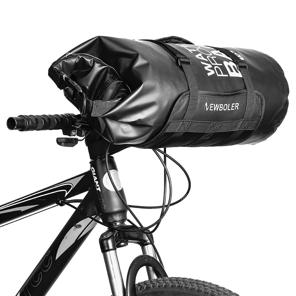 NEWBOLER Bike Front Tube Bag Waterproof Bicycle Handlebar Basket Pack Cycling Front Frame Pannier Bicycle Accessories