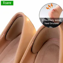 Tcare 1 пара, подушечки для ухода за ногами, утолщенные поролоновые подушечки, кожаная задняя часть пятки, подкладки для пятки, подушечки для пятки на высоком каблуке, пузыри Tcare 1 пара, подушечки для ухода за ногами, утолщенные поролоновые подушечки, кожаная задняя часть пятки, подкладки для пятки, подушечки для пятки на высоком каблуке, пузыри