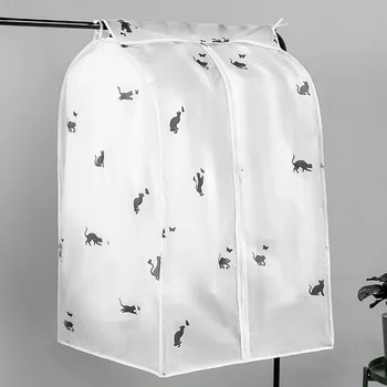 

Clothes Dust Cover Dustproof Garment Cloth Storage Waterproof Suit Coat Protector Storage Bag Hanging Organizer Wardrobe