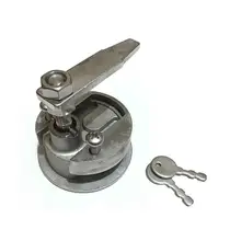 Напольный замок, дверной замок, покрытие коробки, 316, круглый замок из нержавеющей стали, 60 мм, с маленькой ручкой для ключей, аксессуары