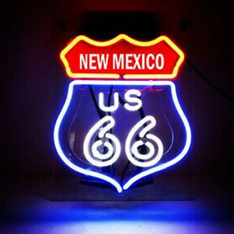 Insegna Al Neon Per Il Nuovo Percorso 66 New Mexico Road Bar Lamp Resterant Light Hotel Custom Home Decora Diner Coffee Impact Attract Light