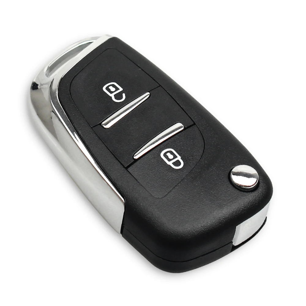KEYYOU 2 кнопки модифицированный Filp Автомобильный ключ дистанционного ключа оболочки чехол для Citroen C2 C3 C4 C5 C6 C8 авто ключ Замена CE0523/CE0536