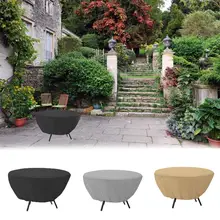 Открытый огонь яма крышка Круглый мангал покрытие водостойкий легкий Экологичная мебель крышка с регулируемым шнурком