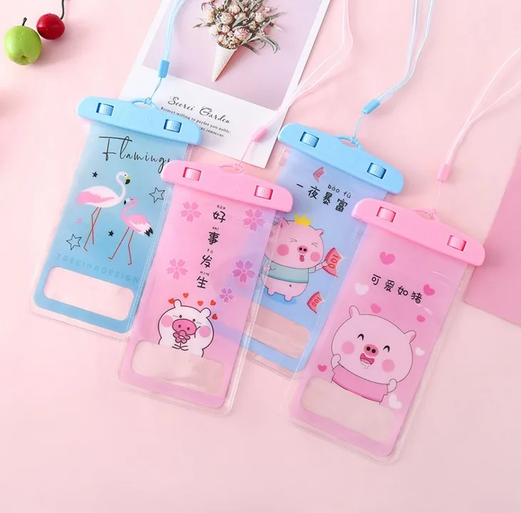 1 шт. Kawaii свинья животное водонепроницаемая сумка чехол с ремешком для наружного плавания или спорта на открытом воздухе канцелярские принадлежности