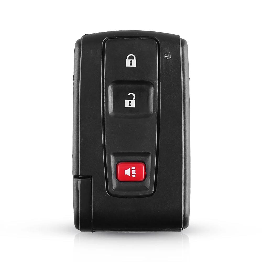 Dandkey 2 2+ 1 3 кнопки для Toyota Prius 2004-2009 Corolla Chr Yaris Rav4 Auris чехол для автомобильного ключа замена брелока умный ключ - Color: 3 Buttons with Blade