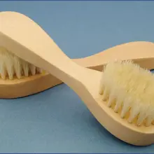 Натуральное дерево Щетинная Кисть Уход за кожей лица Красота цвет лица кисти продуктов 3 шт./компл., 1 уход за кожей лица brushe 1 щетка для стоп+ 1 мыло-мешок