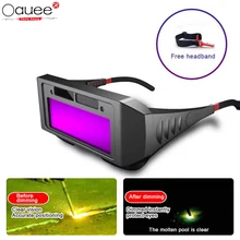 Casque de soudage à obscurcissement automatique, changement de lumière automatique, Anti yeux, lunettes de protection solaire