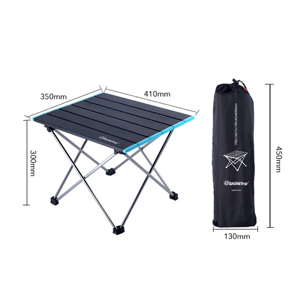 Foldable Ultralight Aluminum Outdoor Camping Table Desk Chair Furniture Computer Bed Tables Picnic Fishing Portable Desk