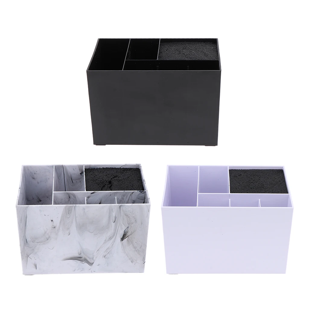 

6 Slots Hair Stylist Scissor Holder, Professional Salon Hairdresser Shear Organizer Decor Storage Box Rack for Salon Barbershop