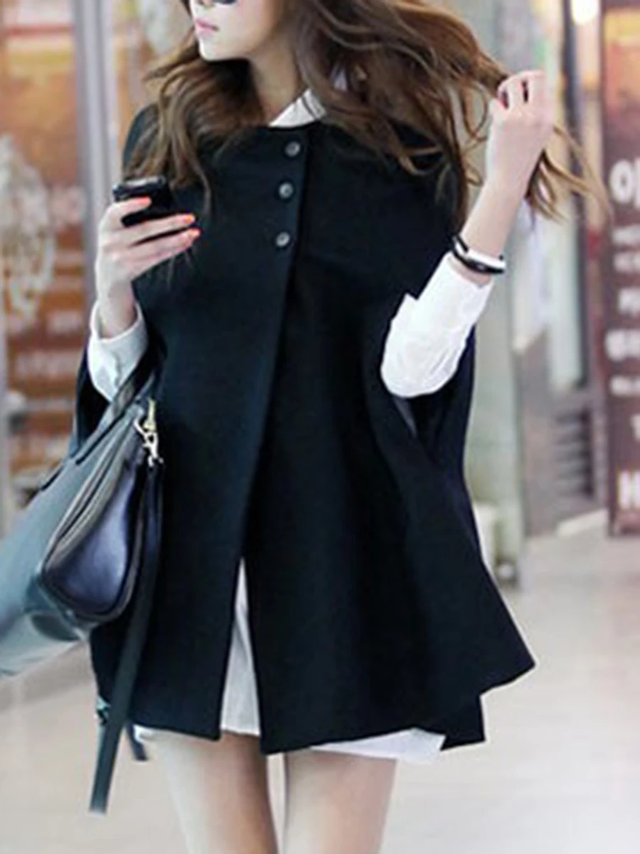 

Poncho 2019 new capas y ponchos de invierno spring and autumn and winter elegant banquet temperament woolen cloak coat wild