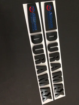 

Allison Transmission Duramax Emblem Badge Decal, Hood 2015-2020 Matte Black&red/blue 2pcs