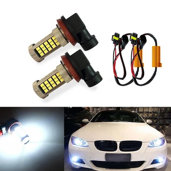 

2x H11 LED 9006 Car LED HB4 H8 fog Light Bulb Canbus No Error 2835SMD 1200LM 12V Auto Driving Running Lamp White 6000K