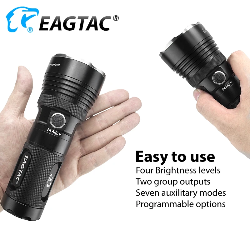 EAGTAC MX25L3 светодиодный фонарик 2750 люмен 3*18650 батарея 6* CR123A 570 метров