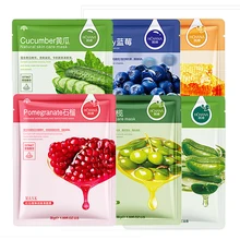 10pcs/Lot Sheet Mask Skin Care Plant Facial Mask Anti Aging Moisturizing Whitening Oil Control Blackhead Remover Face Care Mask