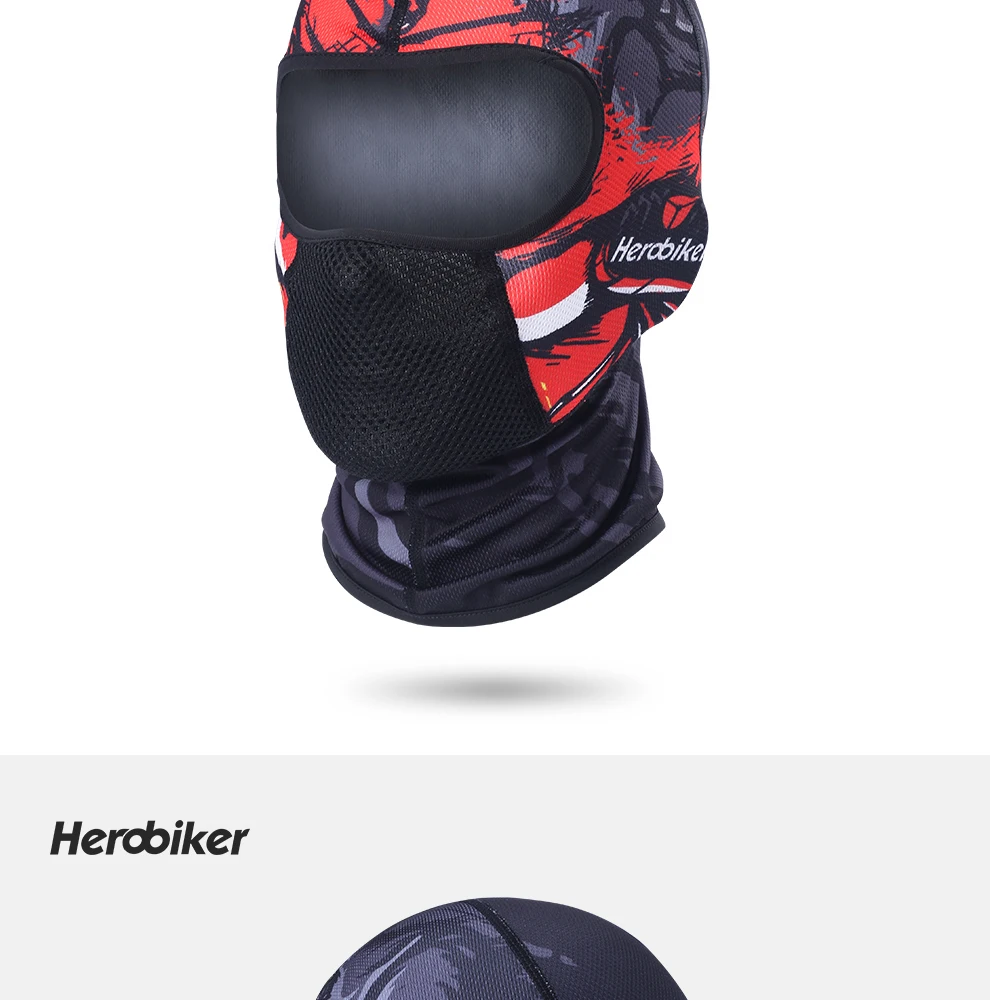 HEROBIKER мотоциклетная маска Балаклава мото маска военный тактический шлем Шапка Лыжная велосипедная мотоциклетная маска лицевая маска