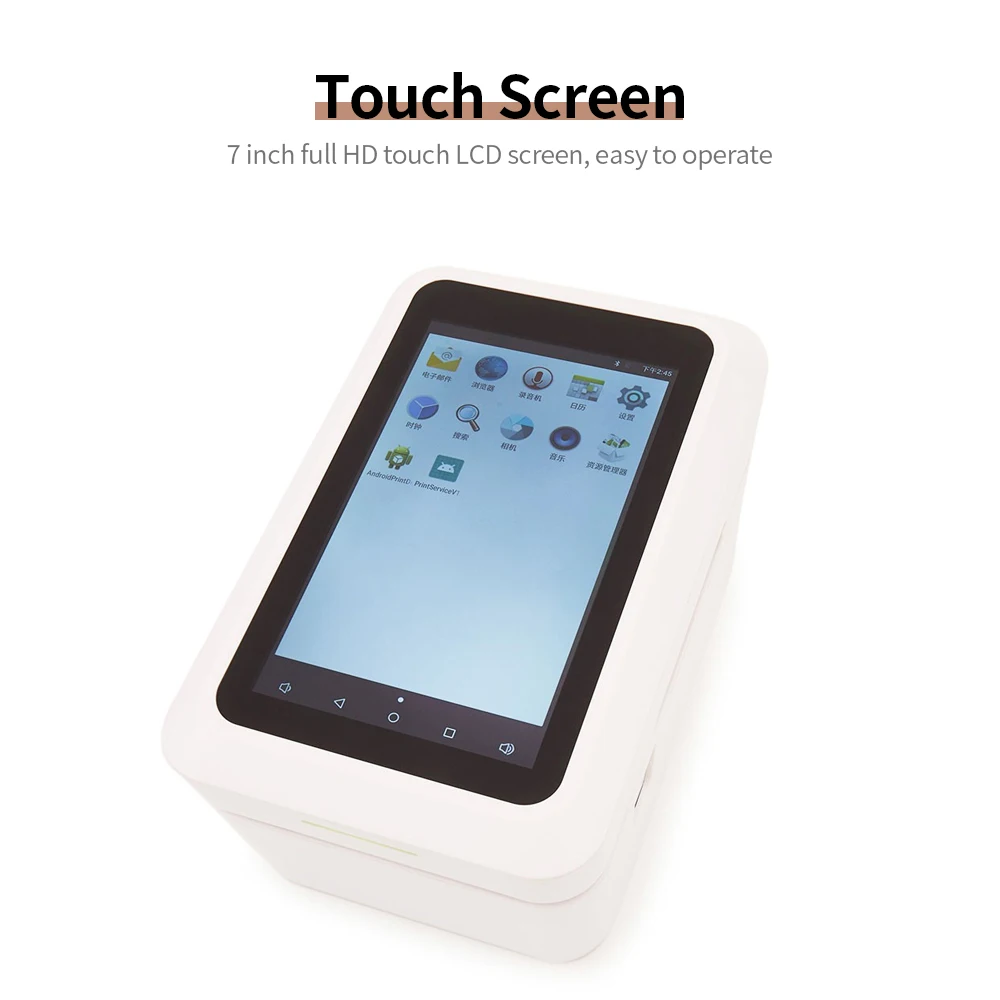 Terminal Printer Receipt Printer BT Mobile Printer 150mm/s Android Smart All-in-one Machine with 7inch Touch Screen HD Camera