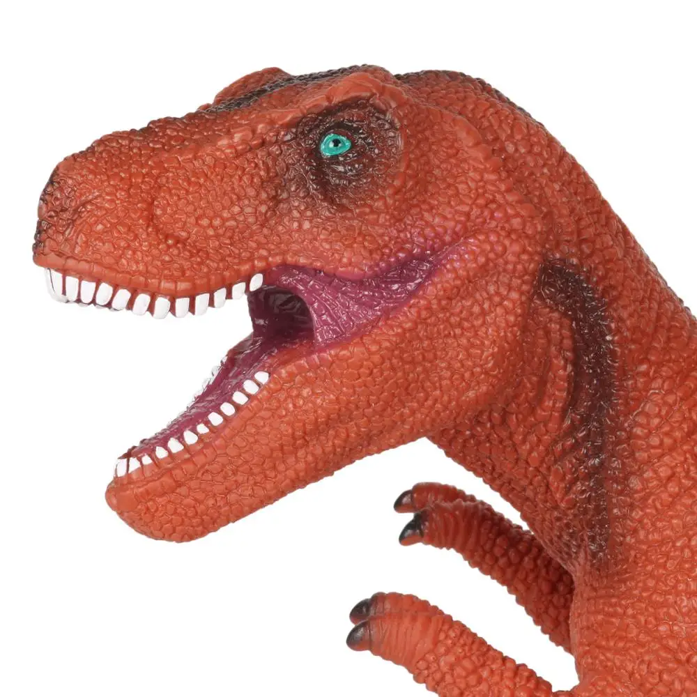 Huang Cheng Toys 18 дюймов тираннозавр модель динозавра фигурка животного ПВХ набитая хлопком мягкая на ощупь с реалистичной кожей текстура