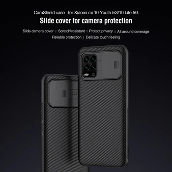 

Camera Protection Case for Xiaomi mi10 lite 5G Nillkin Slide Protect Protection Cover For xiaomi mi 10 Youth 5G back Case