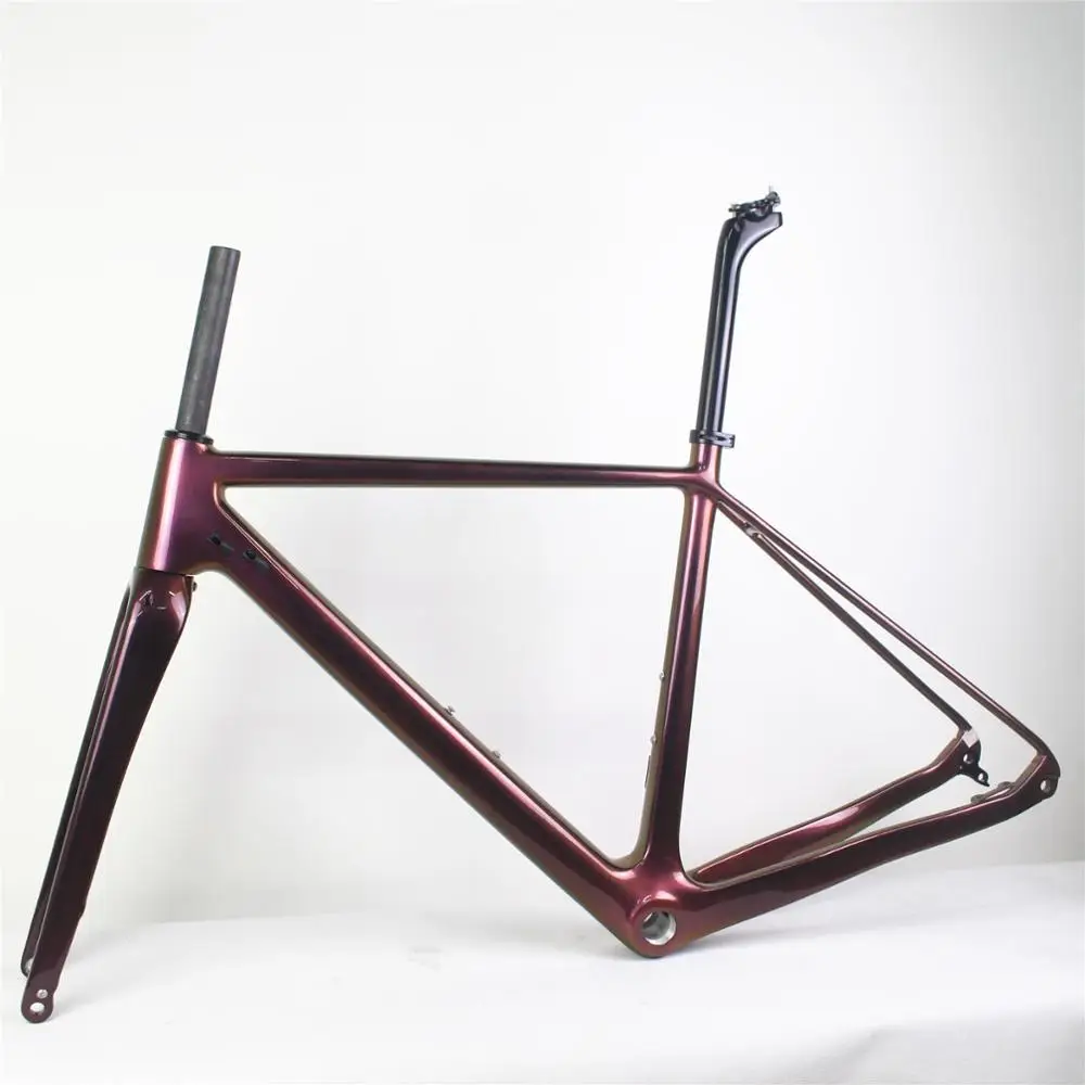 Рама велосипедная цвет хамелеон углеродное волокно макс. шина 700 х40 | Спорт и