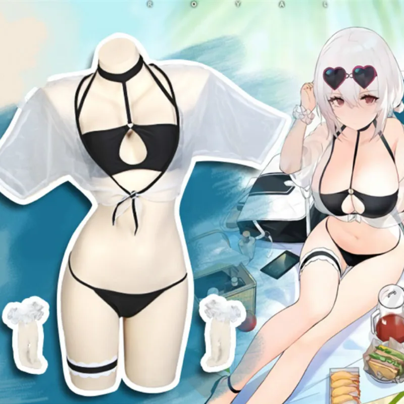 

Cos Game Azur Lane HMS Sirius Cosplay Costume Light Cluiser Cosplay Costumers Swimsuit Mobile Games Girl Leather Black Papped