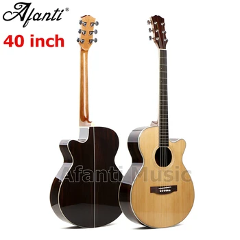 

Afanti Music high quality 40 inch Red Pine top / Rosewood Back & Sides Acoustic guitar (WY-069-40)