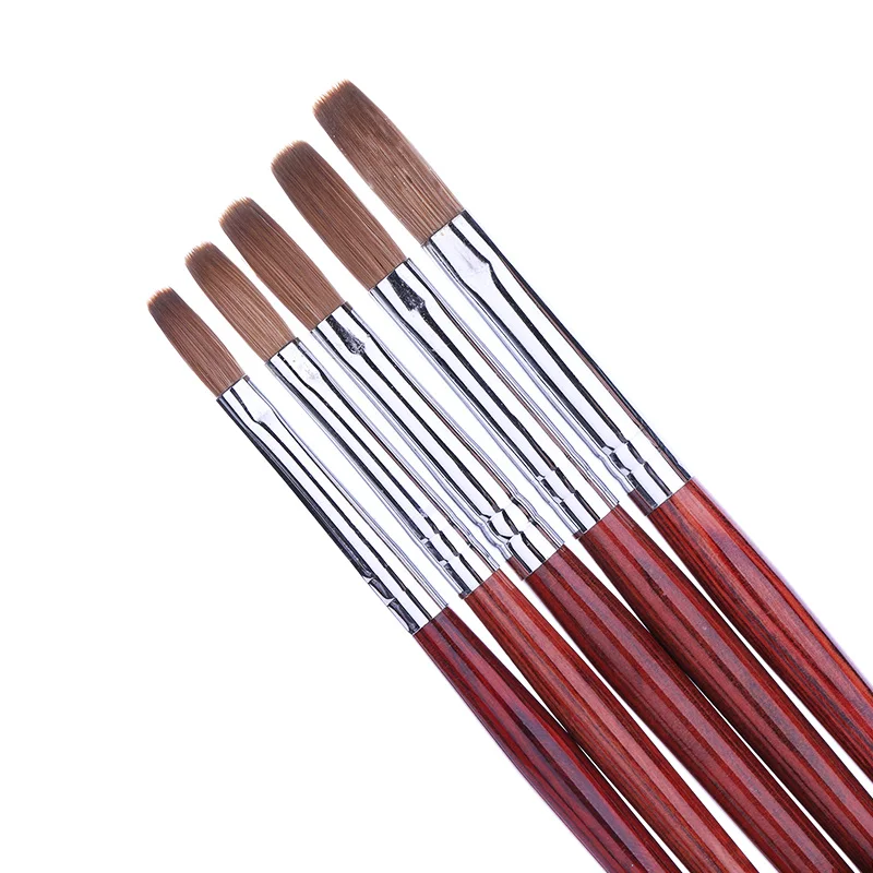 

1Pc Wooden Handle Acrylic Nail Brush Soft Brushes For Acrylic Powder Flower Carving Pen Brush Nail Toos For DIY Decoration