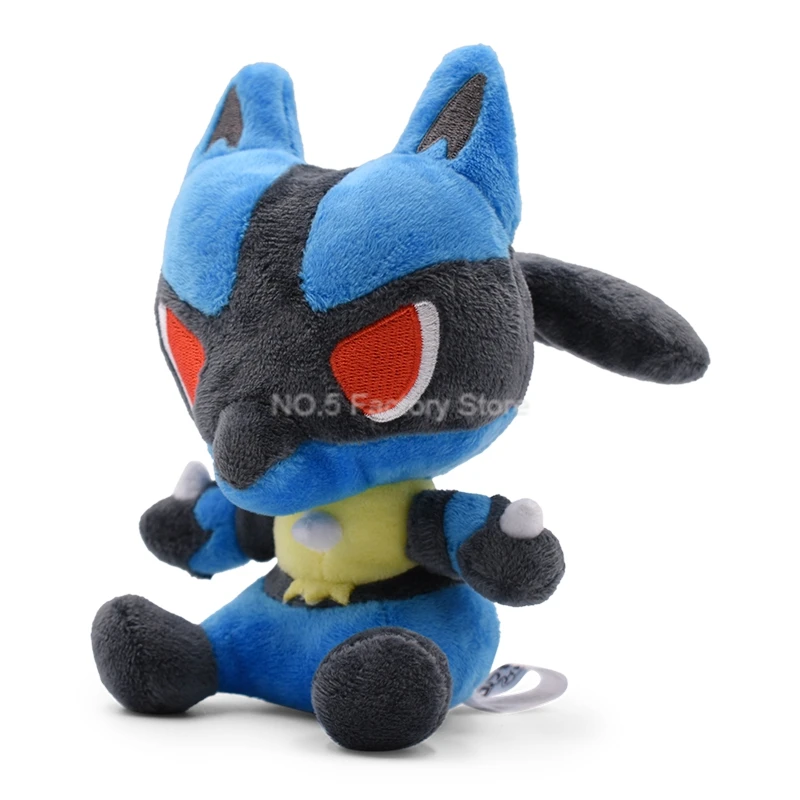 Цена оптовой продажи 10 шт./компл. Lucario плюшевая игрушка мягкие чехлы для телефонов с мультипликационным рисунком из Аниме Мягкие плюшевые куклы для детей Рождественский подарок Зимняя распродажа