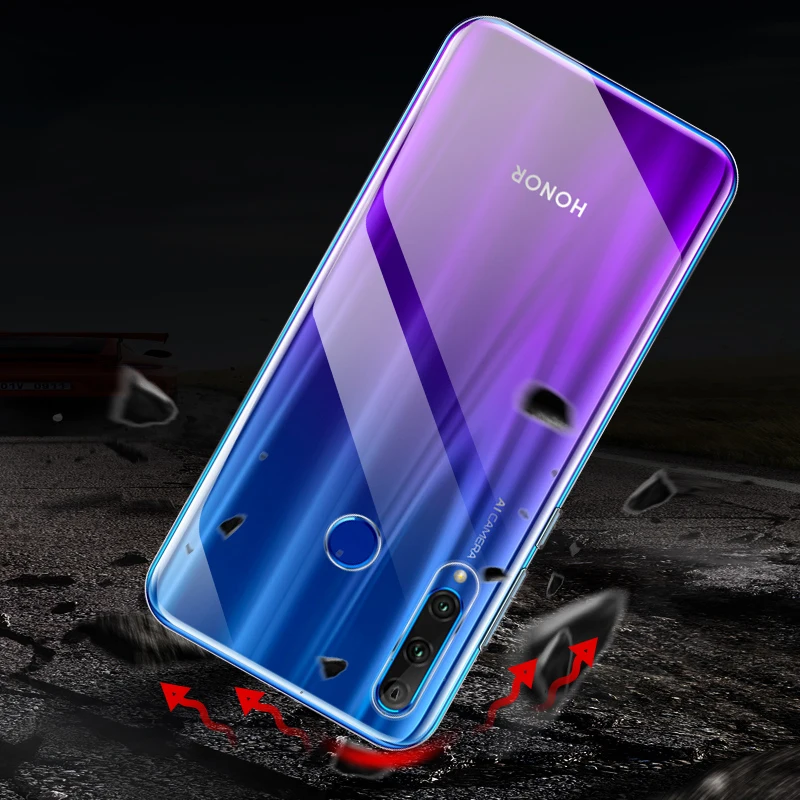 Чехол для Huawei Honor 9X тонкий прозрачный силиконовый мягкий чехол из ТПУ задняя