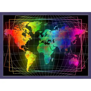

Set for Diamond Mosaic Diamond painting АЖ-1747 Map World
