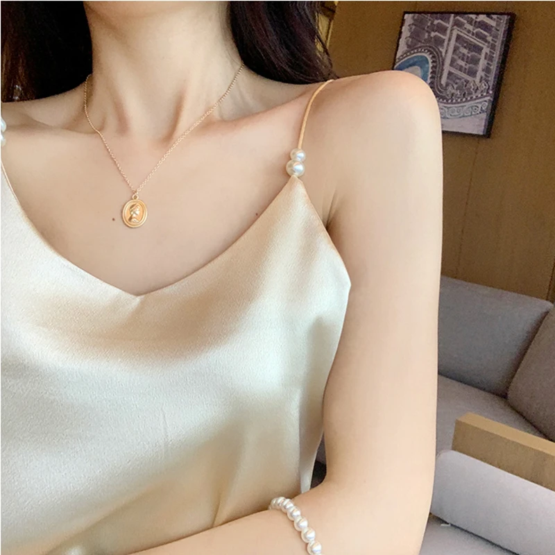 

Women Halter Basic Cami Sleeveless Satin Beaded Silk Tank Tops Women'S Summer Camisole Plus Size Shirts 2020 Spaghetti Strap Top