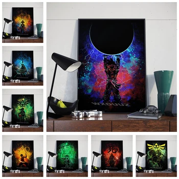 

Japanese style anime Dragon Ball Z abstract Naruto Nursery Kids Room Painting HD quality Art Decor posters canvas painting M536