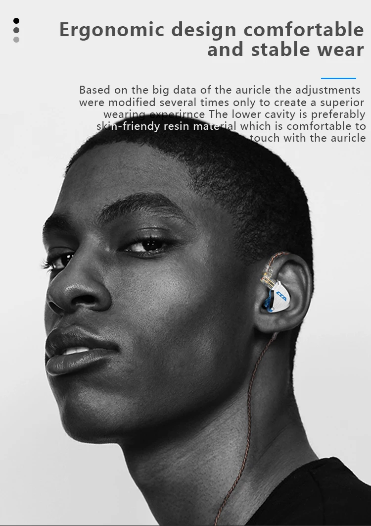 ワイヤレスイヤホン ヘッドホン CCA C12 耳モニター ヘッド フォン 5BA 1DD ハイブリッド HiFi IEM CCA-C12