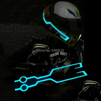 

Hot Sale Flashing LED Strip Motorcycle Helmet Decoration Creativity Kid Toy Gifts For Glow Party Supplies 7 Colors Optional