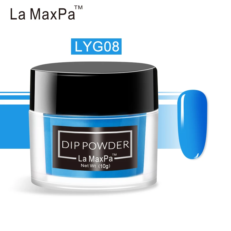LYG08 La MaxPa погружающийся порошок неонового пигмента 10 грамм Пигмент Порошок Ногти неоновая долговечная неоновая пудра погружение ногтей искусство украшения - Цвет: LYG08