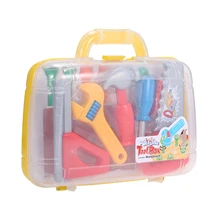 Ящик для инструментов набор Playset с переноской пластмассовые игрушки для детей портативный подарок