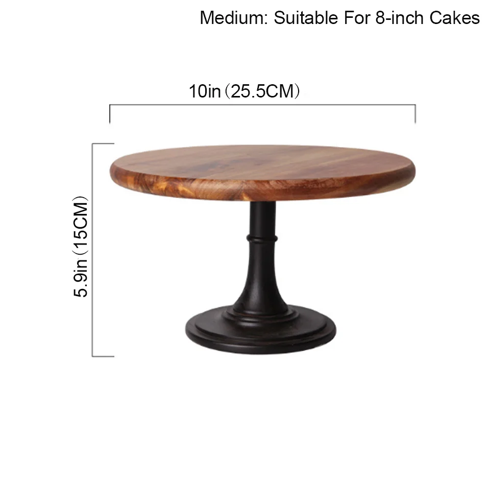 BORREY Wooden Tall Cake Tray  Fruit Cake Plate Home Party Dessert Storage Rack Cake Stand Cake Tool Birthday Wedding Decoration